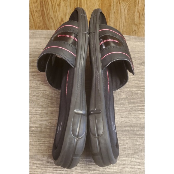 Under Armour Ignite VIII Slide Sandals Women's Size 10 Black Pink - Picture 6 of 11